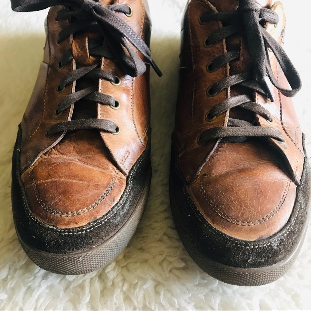 Neil M. Leather/Suede Sneakers Men’s Shoes sz 10 D - Picture 2 of 9